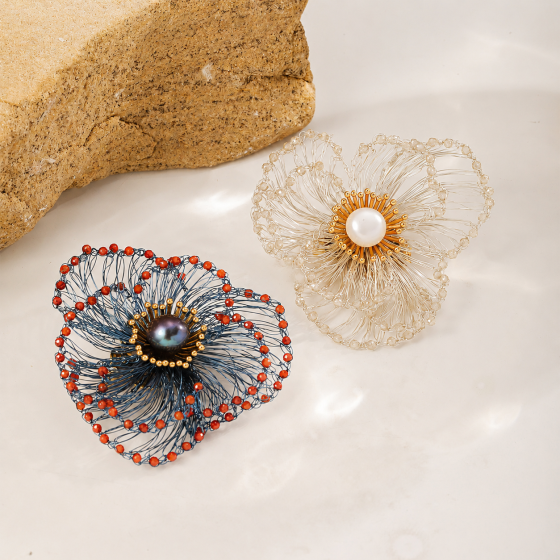 Luxury Camellia Pin Brooch